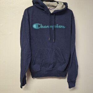 Champion Hoodie‎ Sweatshirt Blue Teal Womens Small Pullover